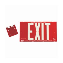 Brady™ BradyGlo™ Photoluminescent Framed Single Face Wall Mount Exit Sign