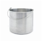 Texwipe™ Cleanroom Seamless Stainless-Steel Round Buckets