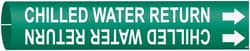 Brady™ BradySnap-On™ Pipe Markers, Legend: CHILLED WATER RETURN