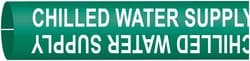 Brady BradySnap-On Pipe Markers, Legend: CHILLED WATER SUPPLY Style: B;