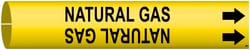 Brady™ BradySnap-On™ Pipe Markers, Legend: NATURAL GAS