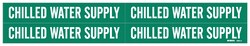 Brady Self-Sticking Vinyl Pipe Markers, Legend: CHILLED WATER SUPPLY 17.78 cm | Buy Online | Brady&trade; | Fisher Scientific