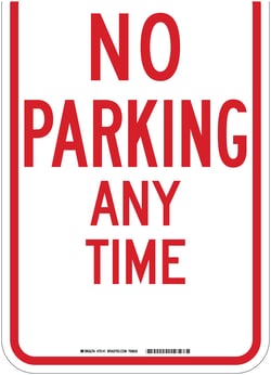 Brady™ Traffic Sign: NO PARKING ANY TIME