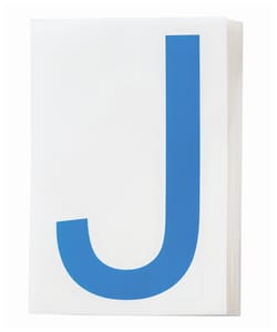 Brady&trade;&nbsp;ToughStripe&trade; Die-Cut Floor Marking Letter J