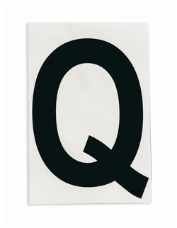 Brady™ ToughStripe™ Die-Cut Floor Marking Letter Q