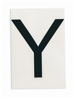 Brady™ ToughStripe™ Die-Cut Floor Marking Letter Y