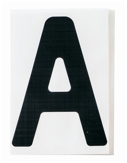 Brady™ ToughStripe™ Die-Cut Floor Marking Letter A