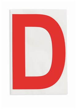 Brady&trade;&nbsp;ToughStripe&trade; Die-Cut Floor Marking Letter D