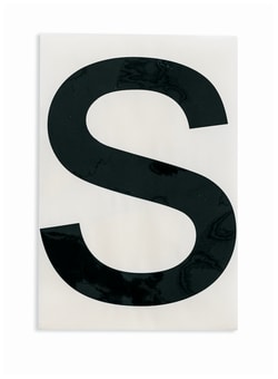 Brady™ ToughStripe™ Die-Cut Floor Marking Letter S
