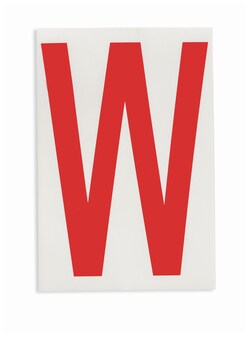 Brady&trade;&nbsp;ToughStripe&trade; Die-Cut Floor Marking Letter W