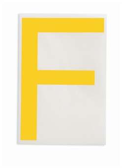 Brady&trade;&nbsp;ToughStripe&trade; Die-Cut Floor Marking Letter F