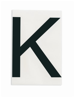 Brady™ ToughStripe™ Die-Cut Floor Marking Letter K