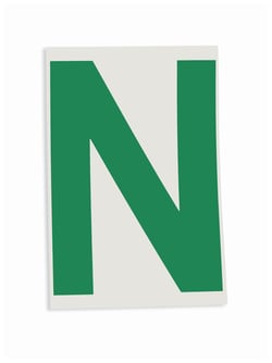 Brady&trade;&nbsp;ToughStripe&trade; Die-Cut Floor Marking Letter N
