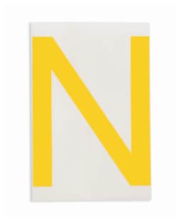 Brady&trade;&nbsp;ToughStripe&trade; Die-Cut Floor Marking Letter N