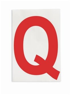 Brady&trade;&nbsp;ToughStripe&trade; Die-Cut Floor Marking Letter Q