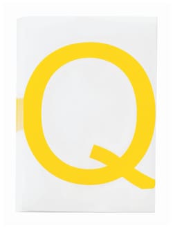 Brady&trade;&nbsp;ToughStripe&trade; Die-Cut Floor Marking Letter Q