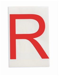 Brady&trade;&nbsp;ToughStripe&trade; Die-Cut Floor Marking Letter R