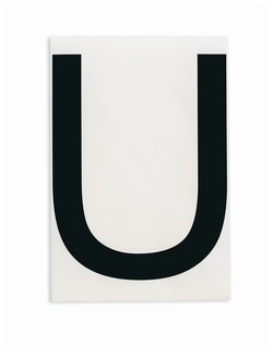 Brady™ ToughStripe™ Die-Cut Floor Marking Letter U