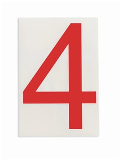 Brady™ ToughStripe™ Die-Cut Floor Marking Number 4