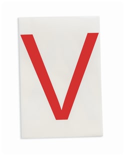 Brady&trade;&nbsp;ToughStripe&trade; Die-Cut Floor Marking Letter V