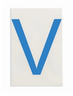 Brady&trade;&nbsp;ToughStripe&trade; Die-Cut Floor Marking Letter V