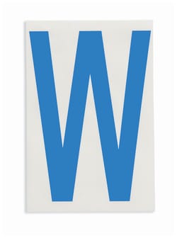 Brady&trade;&nbsp;ToughStripe&trade; Die-Cut Floor Marking Letter W