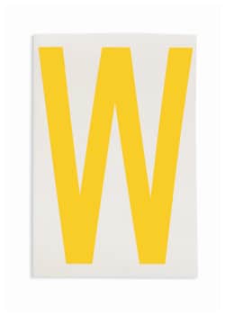 Brady&trade;&nbsp;ToughStripe&trade; Die-Cut Floor Marking Letter W