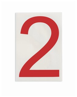 Brady ToughStripe Die-Cut Floor Marking Number 2:Facility Safety and Maintenance:Traffic