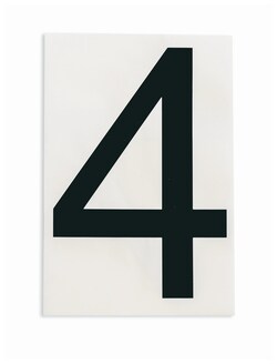 Brady ToughStripe Die-Cut Floor Marking Number 4:Facility Safety and Maintenance:Traffic
