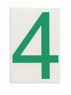 Brady ToughStripe Die-Cut Floor Marking Number 4:Facility Safety and Maintenance:Traffic