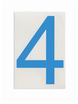 Brady ToughStripe Die-Cut Floor Marking Number 4:Facility Safety and Maintenance:Traffic