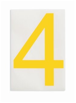 Brady ToughStripe Die-Cut Floor Marking Number 4:Facility Safety and Maintenance:Traffic