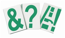 Brady ToughStripe Die-Cut Floor Marking Punctuation Set:Facility Safety