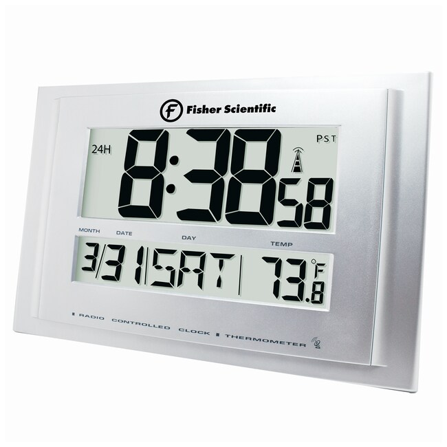 Fisherbrand Traceable Big Digit Radio Atomic Wall Clock Digital Fisherbrand Traceable Big Digit Radio Atomic Wall Clock