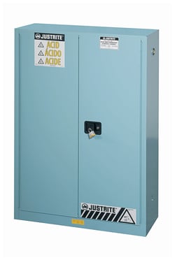 Justrite 45 Gallon Sure-Grip EX Corrosives/Acid Steel Safety Cabinet:Facility