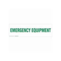 Brady™ Cabinet Labels: EMERGENCY EQUIPMENT