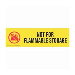 Brady&trade;&nbsp;Cabinet Labels: NOT FOR FLAMMABLE STORAGE