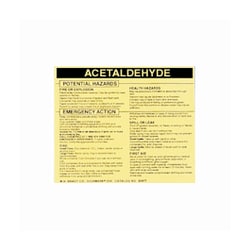 Brady™ Hazardous Material Label: ACETALDEHYDE