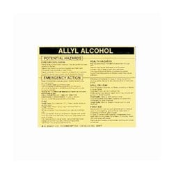 Brady Hazardous Material Label: ALLYL ALCOHOL Legend: ALLYL ALCOHOL:Facility
