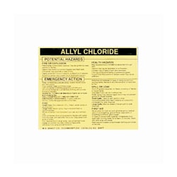 Brady™ Hazardous Material Label: ALLYL CHLORIDE
