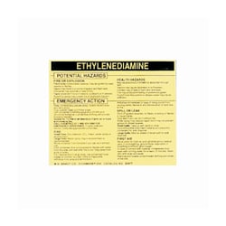 Brady™ Hazardous Material Label: ETHYLENEDIAMINE