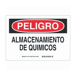 Brady™ Polyester Peligro Sign: ALMACENAMIENTO DE QUIMICOS