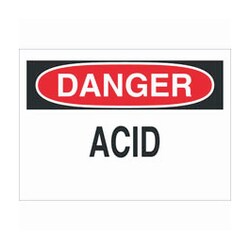 Brady&trade;&nbsp;Small Fiberglass Danger Sign: ACID