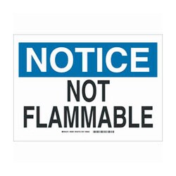 Brady&trade;&nbsp;Polyester Notice Sign: NOT FLAMMABLE