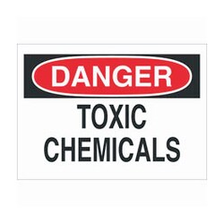 Brady&trade;&nbsp;Aluminum Danger Sign: TOXIC CHEMICALS
