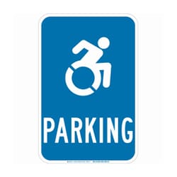 Brady™ Fiberglass Handicap Parking Sign: PARKING