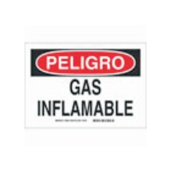 Brady&trade;&nbsp;Aluminum Warning Sign: GAS INFLAMABLE