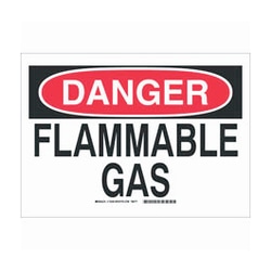 Brady™ Fiberglass Danger Sign: FLAMMABLE GAS