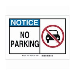 Brady&trade;&nbsp;Aluminum No Parking Sign: NO PARKING
