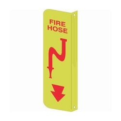 Brady™ 2-Way View Fire Safety Sign: FIRE HOSE